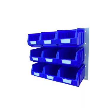 V/645-3 Fém Fali Tároló Rendszer, kék