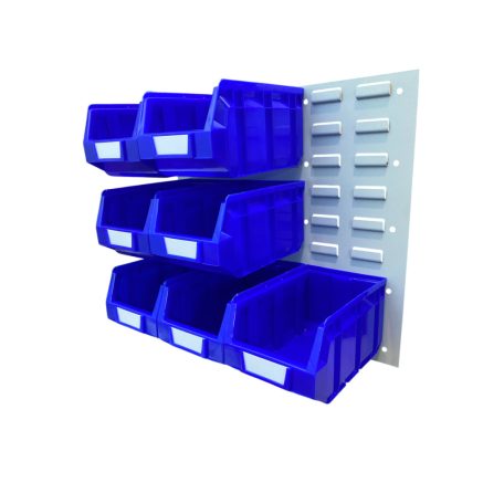 V/645-3 Fém Fali Tároló Rendszer, kék