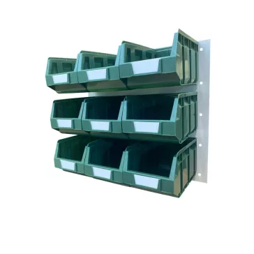 V/645-3 Fém Fali Tároló Rendszer, zöld