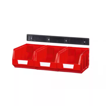 V/940-3 Fali Műanyag Tároló Rendszer, piros