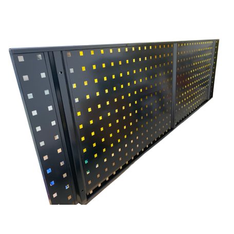 Perforált szerszámtartó fal (450x1500mm), fekete