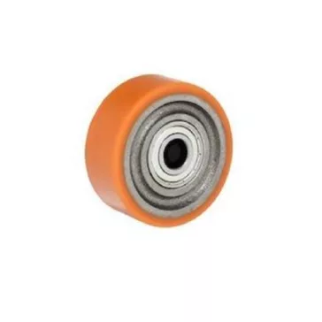   Öntöttvas Kerék, Pur Futófelülettel, 125 mm, 500 kg teherbírás