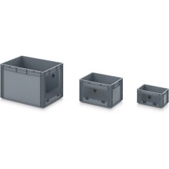 AUER Nyitott tárolóládák Euro formátumban akrilüveg figyelőablakkal