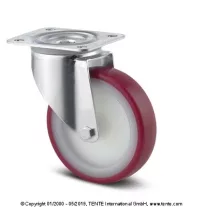 Poliamid kerék PUR futófelülettel