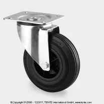 Tömörgumis műanyagfelnis görgők