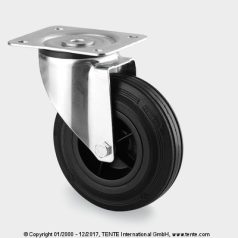 Tömörgumis műanyagfelnis görgők