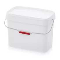 Négyszögletes fedeles vödrök