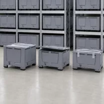 Bigboxok zsanéros fedéllel, zárt alj- és oldalfal