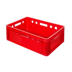 E2 Húsipari láda 600x400x200 mm, piros, orig.