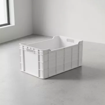 M30 láda, orig. anyagból, 60x40x30 cm, fehér