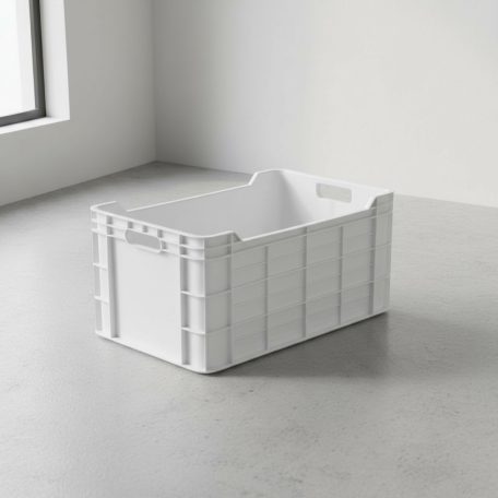 M30 láda, orig. anyagból, 60x40x30 cm, fehér