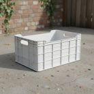 M30 láda, orig. anyagból, 60x40x30 cm, fehér