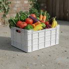 M30 láda, orig. anyagból, 60x40x30 cm, fehér