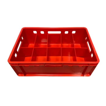 Belső Felosztó E2 ládához 2x5, piros