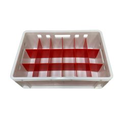 Belső Felosztó E2 ládához 3x6, piros